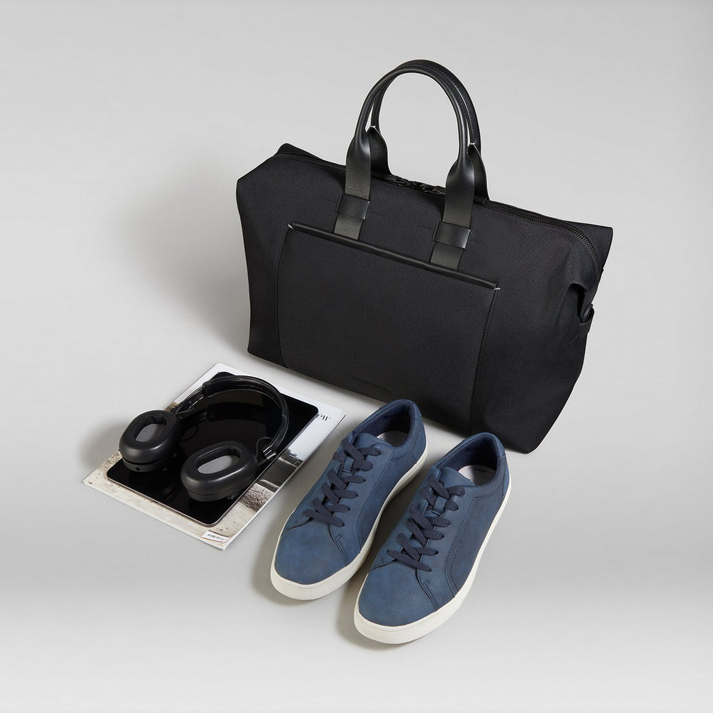 Justified Bags® - Mercure - Black Leather Weekender - Travel Bag